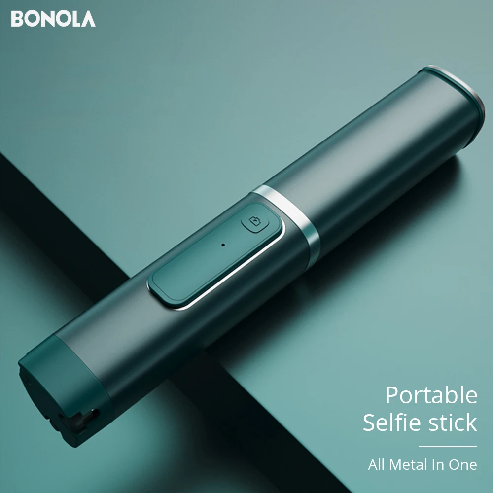 Металлическая портативная селфи палка Bonola держатель для Xiaomi/Huawei/iPhone/Samsung скрытый