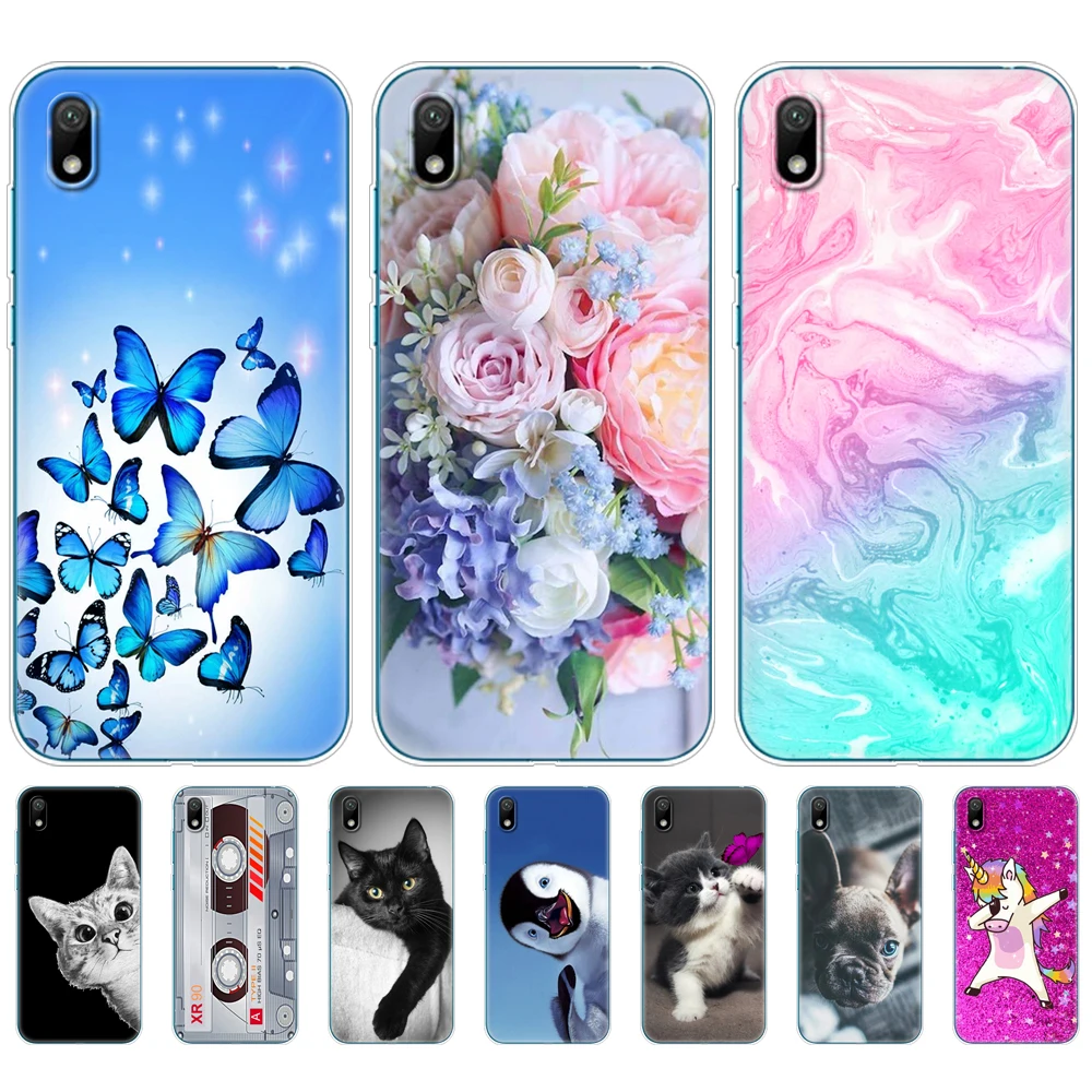 Чехол Бампер для Huawei y5 2019 силиконовая задняя крышка из ТПУ мягкий чехол телефона