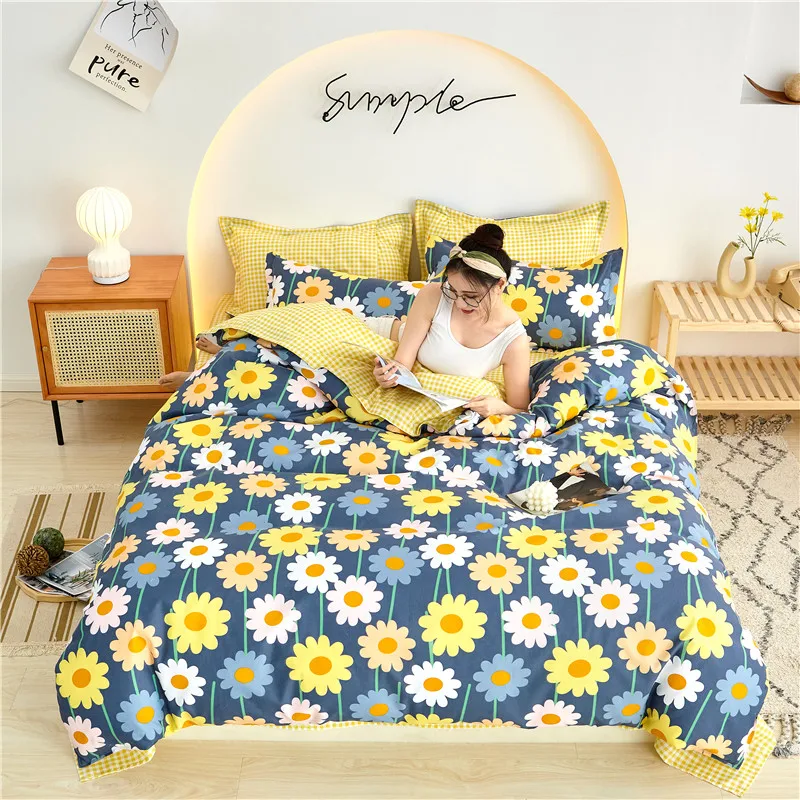 Комплект постельного белья для дома с розовым сердцем комплект из 3/4 предметов