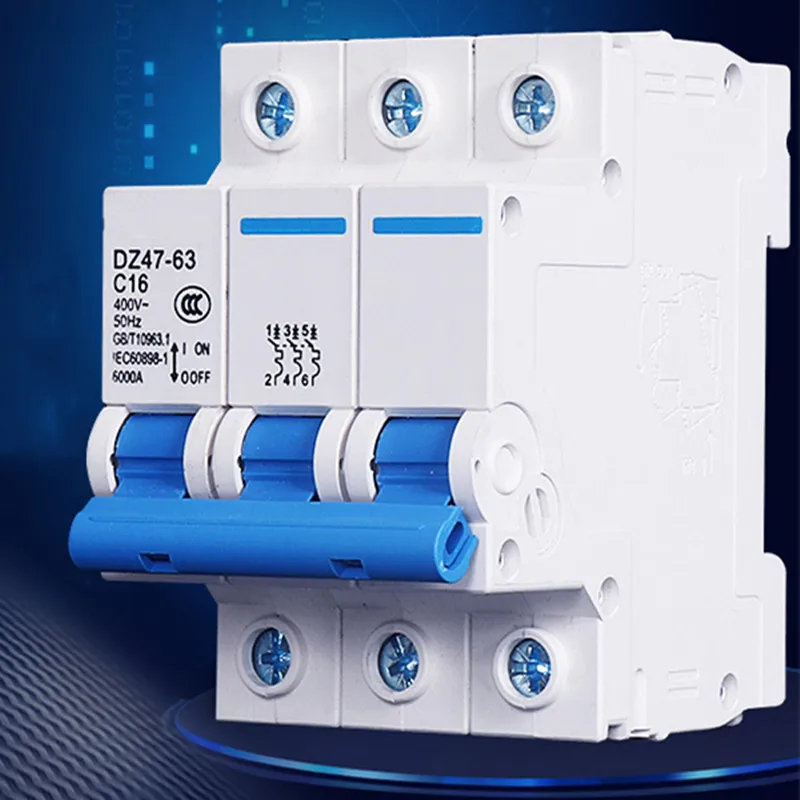 DZ47-63 1P 2P 3P 4pole C32A миниатюрный автоматический выключатель DZ47 60Hz 10A 16A 20A 25A 40A 63A 80A 100A