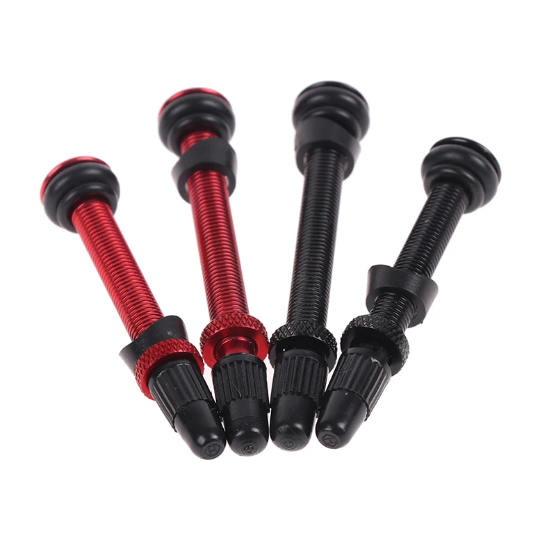 

1Pair 58/72mm Alloy Stem Tubeless Sealant Compatible Presta Valve for Road MTB Bicycle Tubeless Tires Brass Core