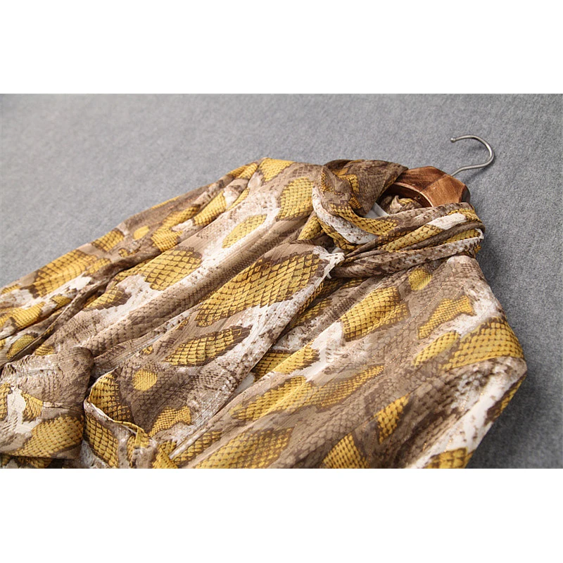 Женское шифоновое платье с длинным рукавом модельное элегантное винтажное