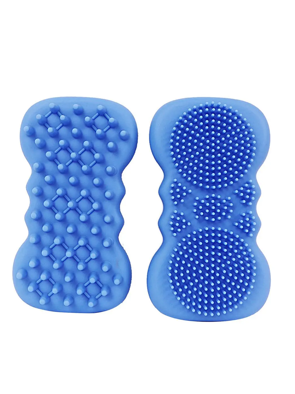 

2 PCS Scalp Massager Shampoo Brush Back Scrub Relieve Scalp Itching Double-sided Children's Bath Brush