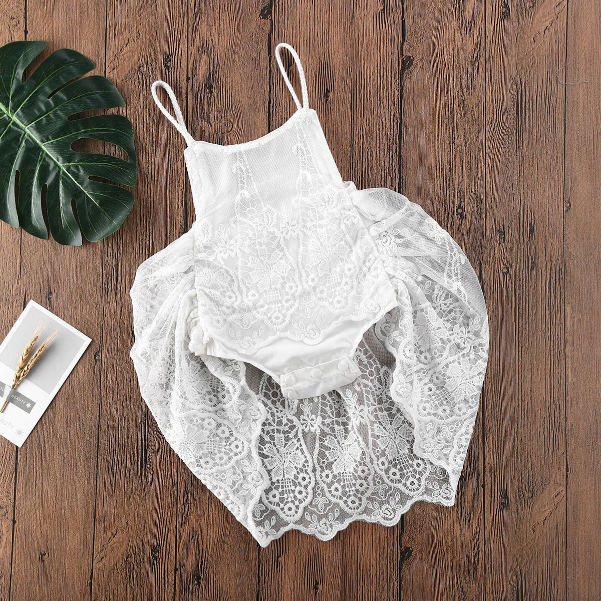 

Baby Girl Dress Summer Princess Baby Girl Lace Flower Sleeveless Bodysuit Jumpsuit Party Dress Outfit Clothes 0-24M
