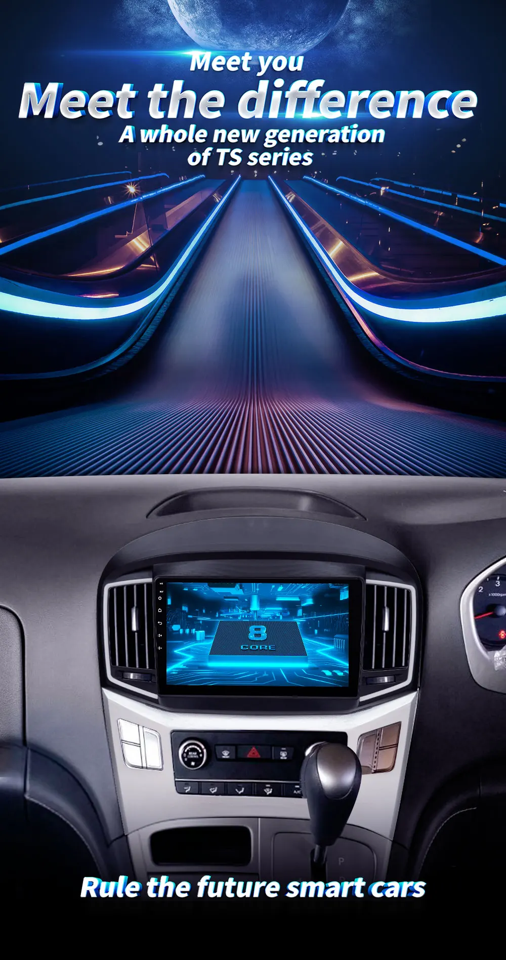Android 9,0 автомобильный мультимедийный плеер для hyundai H1 Grand Starex лет Радио Стерео gps навигационная система