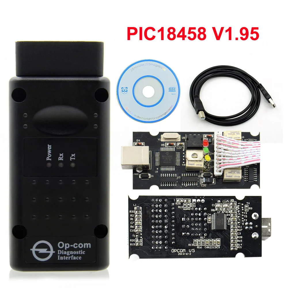 OP-COM V1.95 OPCOM 1,65 1,70 V1.78 1,95 1,99 для Opel диагностический сканер OP COM V1.59 CANBUS OP-COM OBD2 супер сканер - Цвет: OP-COM V1.95