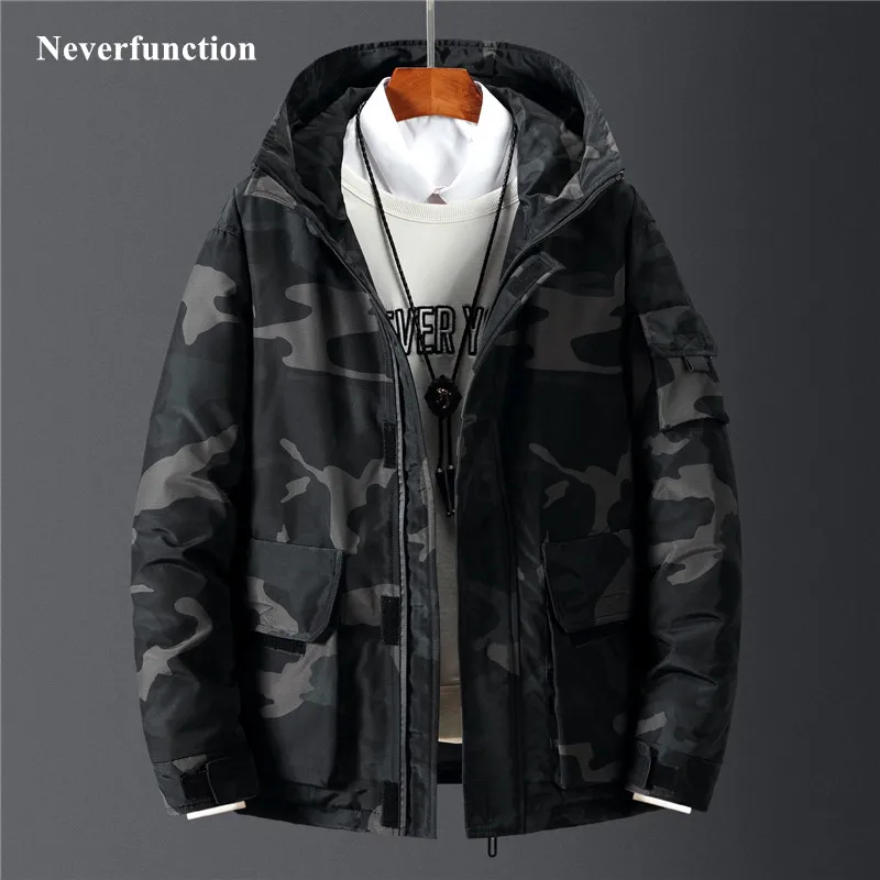 Мужская зимняя новая камуфляжная разноцветная Толстая теплая ветрозащитная