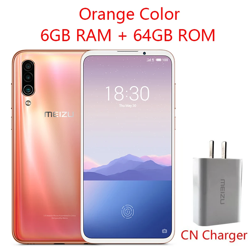 CN Orange 6G 64G Оригинальная глобальная прошивка Meizu 16XS, 6 ГБ, 64 ГБ, 16X S, Смартфон Snapdragon 675, 6,2 дюймов, 48 МП, тройная камера AI, фронтальная камера 16 Мп, 4000 мАч - Цвет: CN Orange 6G 64G