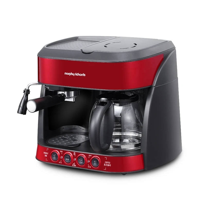 

Кофеварка для дома и офиса, полностью автоматическая, итальянского типа, многофункциональная кофемашина «Три в одном» для избавления от молока