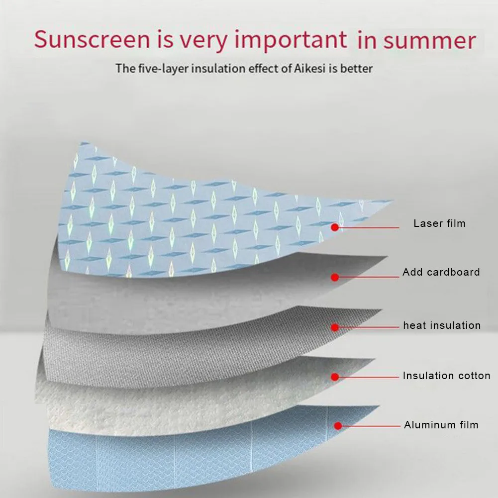 

Shield Sun Shade UV Visor 130*60cm Windshield Auto Block Car Foldable Folding