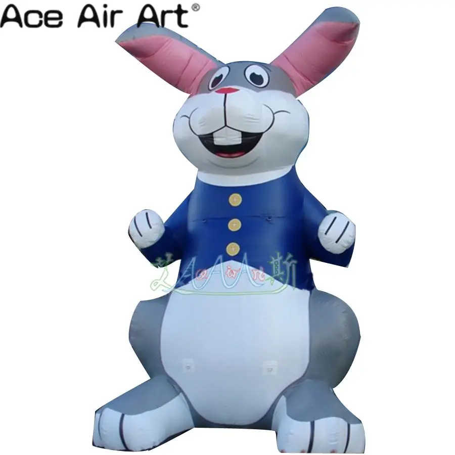 

Customized Giant inflatable Easter Bunny Inflatable Rabbits model with Air Blower for Advertisements and Easter Events