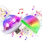 Звуковой мини-светильник USB вечерние, дискотесветильник, 4 Вт, RGB, волшебный хрустальный шар, сценический световой эффект для рождества, KTV, свадьбы, музыки, диджесветильник