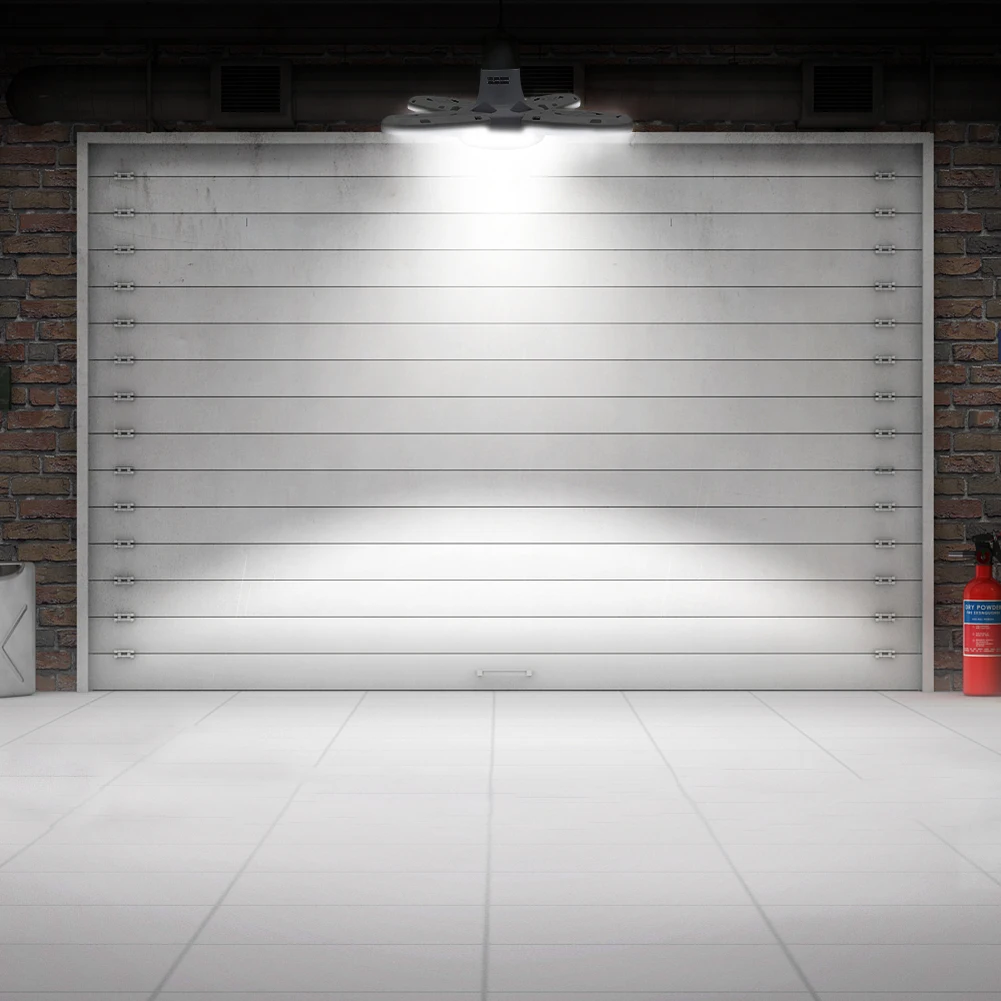 Garage Light E27 B22 38W 6000LM LED Ceiling Fixture Foldable Deformable Work Shop Dimmable Warehouse Lamp Lighting | Автомобили и