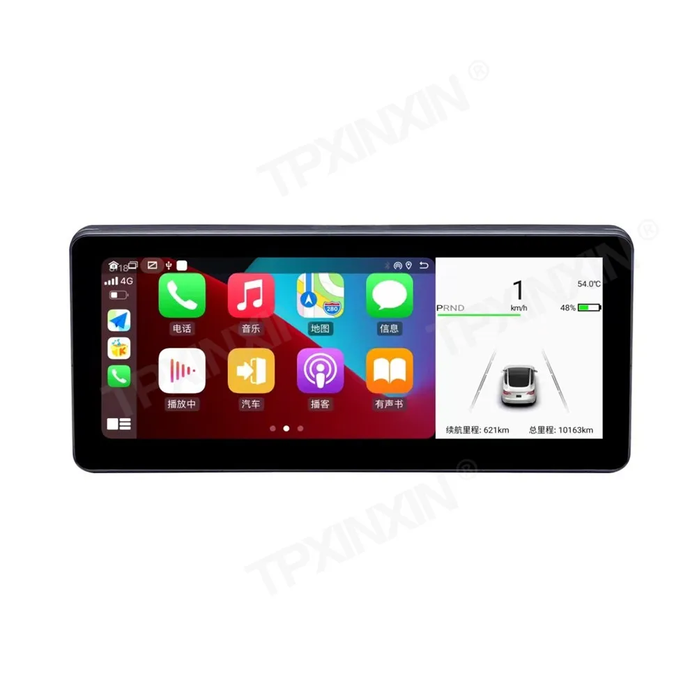 for tesla model 3 model y android car ditigal cluster lcd dashboard instrument panel multifunctional multimedia player carplay free global shipping