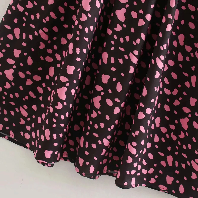 Za 2019 женское платье с длинным рукавом и принтом миди элегантное круглое