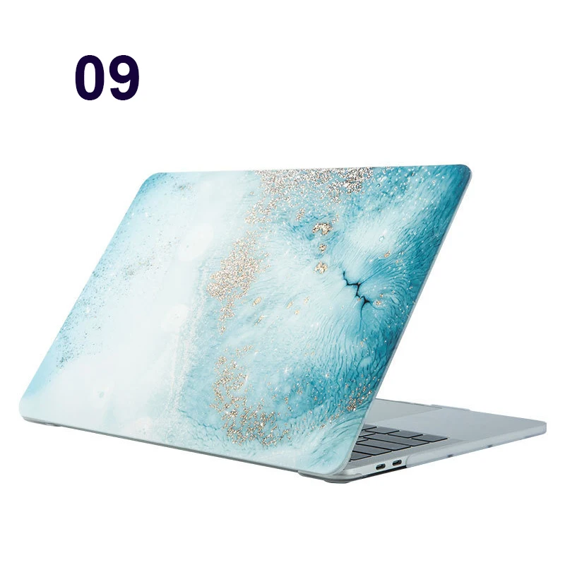 Мраморный чехол для ноутбука APPle MacBook Pro Air retina 11 12 13 15 Mac Book 15,4 13,3 дюймов с сенсорной панелью - Цвет: 09