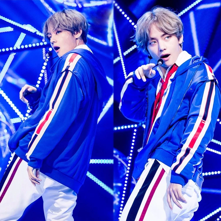 Новая Толстовка k pop с V образным вырезом и капюшоном мужская женская куртка
