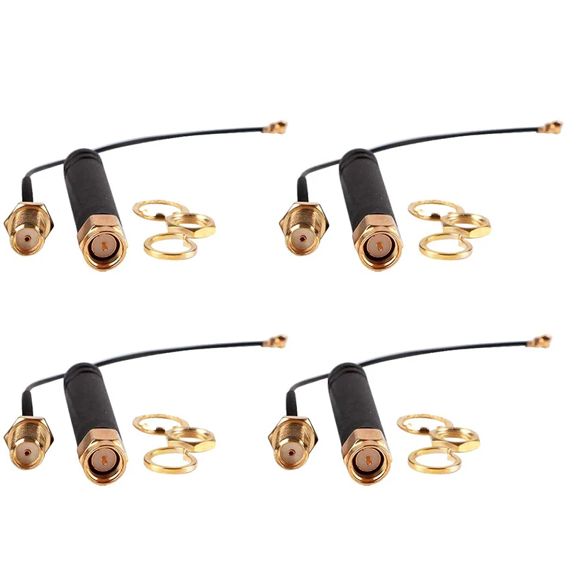 

FFYY-4Pcs For Lora Antenna 868-915Mhz,U.Fl Ipex To Sma Connector Pigtail Antenna 3Dbi For Wifi Esp32 Lora Module And Internet Of