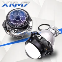 car h4 headlight projector lens hella 3r bi xenon blue lenses d2s d2h hid honeycomb kit tuning car lights accessories retrofit