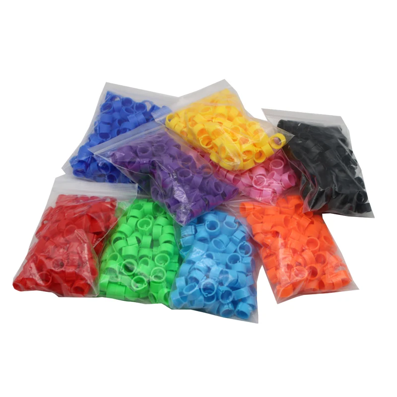 Кольца для птиц с внутренним диаметром 7 мм 10 цветов без текста 200 шт. | Дом и сад
