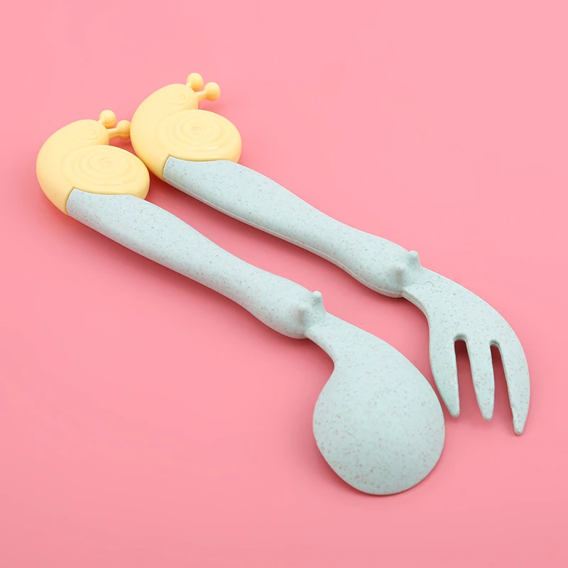 2 шт. детские дорожные столовые приборы из пшеничной соломы|Принадлежности| |