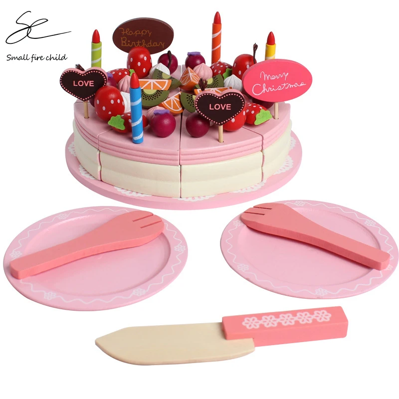 Новинка 2020 детские игрушки искусственный торт деревянные магнитный кухня Ранние