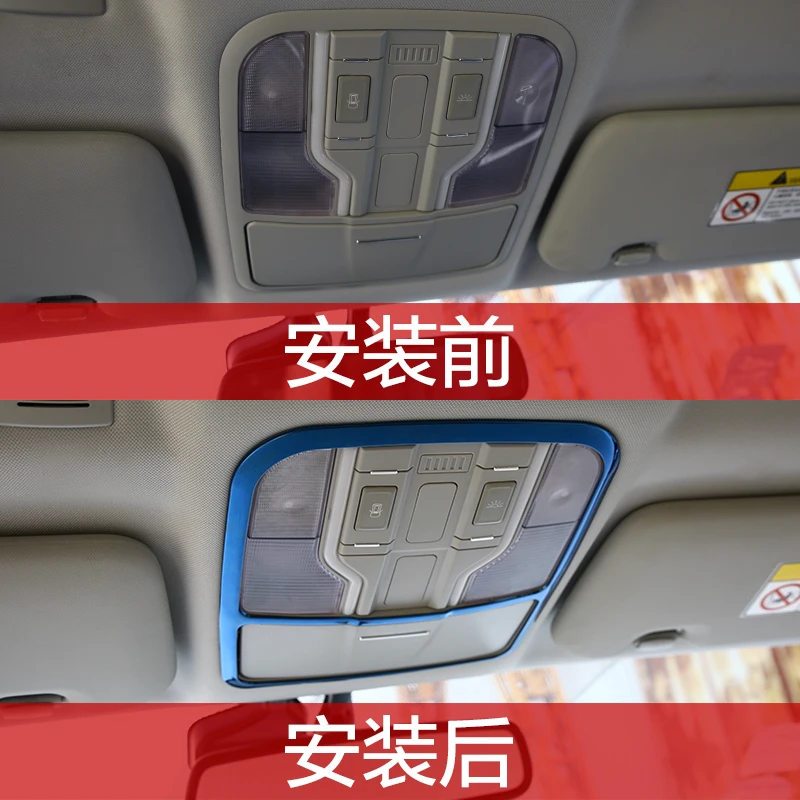 Голубая/черная декоративная рамка из нержавеющей стали для переднего