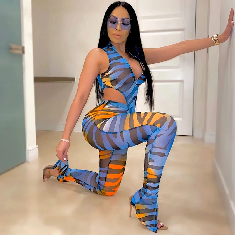 Сексуальный летний женский комплект одежда сетчатый из двух предметов топ и