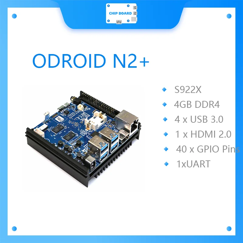 ODROID N2 + с оперативной памятью 4 ГБ для разработчиков S922X|Демонстрационные стенды| |