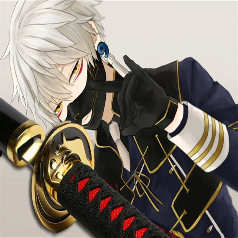 

Cosplay Game 2 Style Touken Ranbu Nakigitsune Wood Katana Prop Role Playing Nakigitsune Wonderful Wood Model Weapon Sword