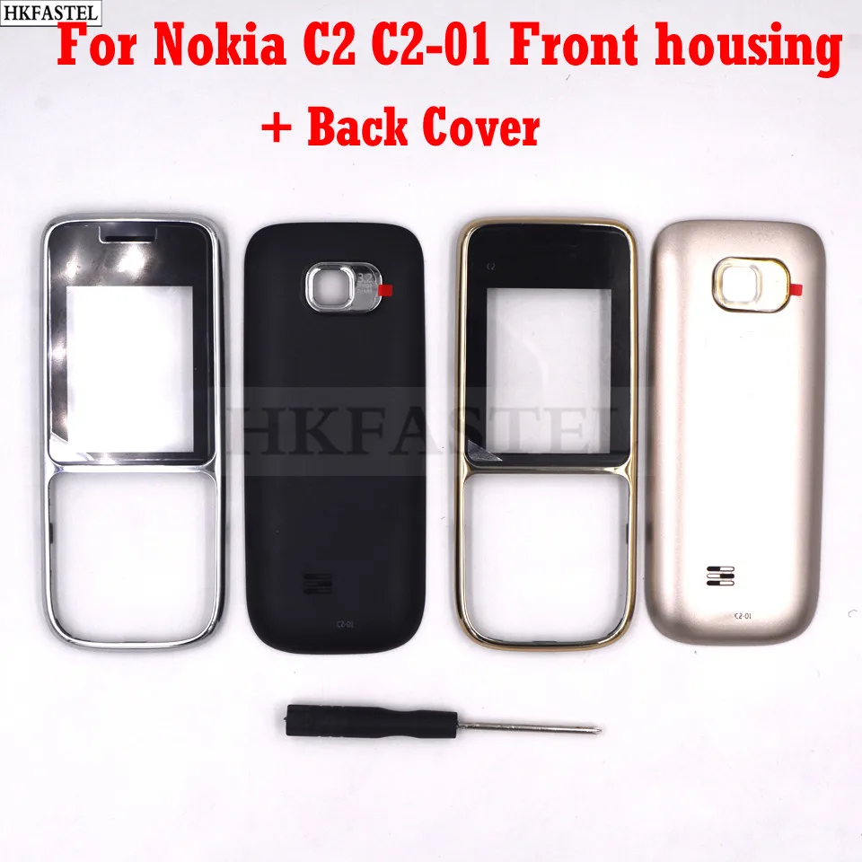 HKFASTEL Новый высокое качество для Nokia c2 01 мобильный телефон передняя часть корпуса