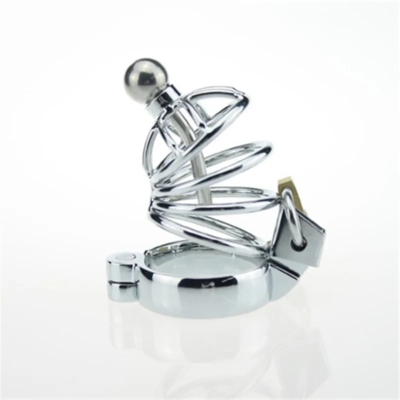 Нержавеющая сталь Мужской взрослый Целомудрие Фетиш клетки мужчины пенис петух