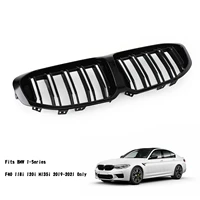 areyourshop gloss double black front replacement hood grille fit for bmw f40 1 series 2019 2020 2021 51138080490 car auto parts