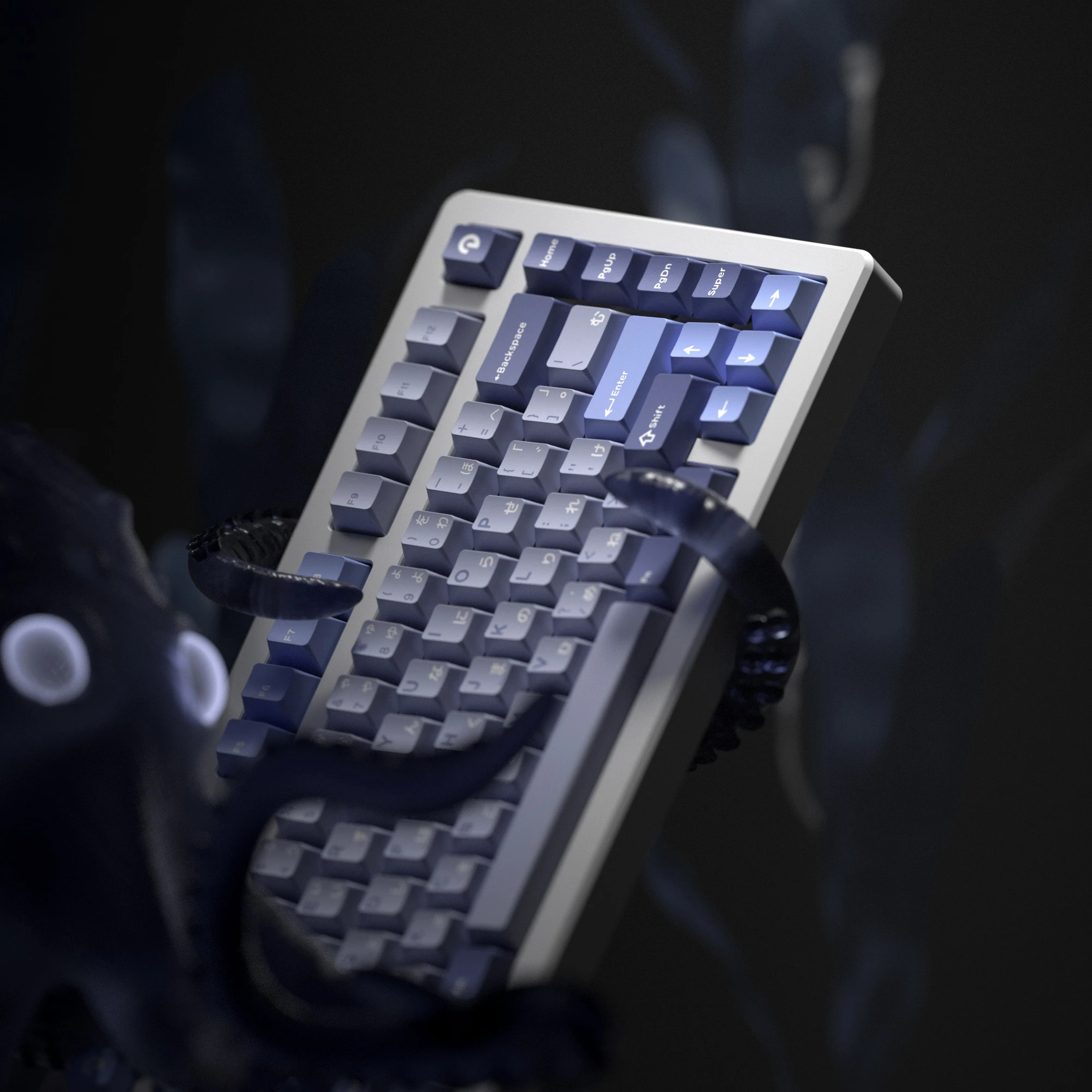 Domikey Hush Deep Sea все в одном вишневый профиль abs doubleshot keycap для женских покеров 87 104 xd64