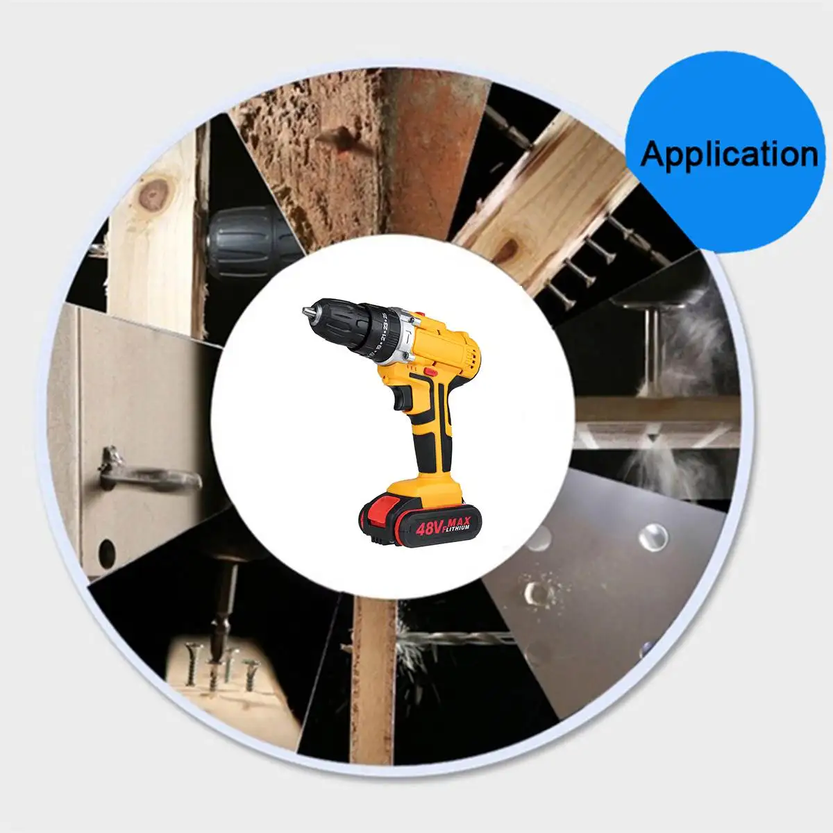 Двухскоростная электрическая отвертка 48 в 25 3 крутящего момента Аккумуляторная