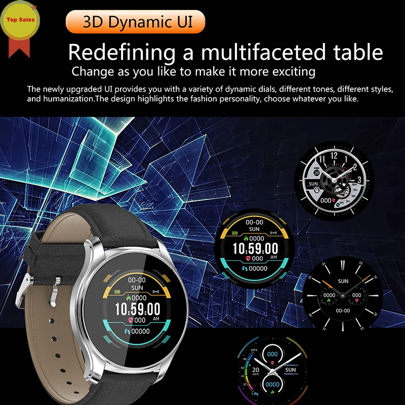 

Heart Rate Sleep blood pressure Monitor oxygen Bluetooth Sports Smart Watch wristwatch men Sport watch wrist band for man gift
