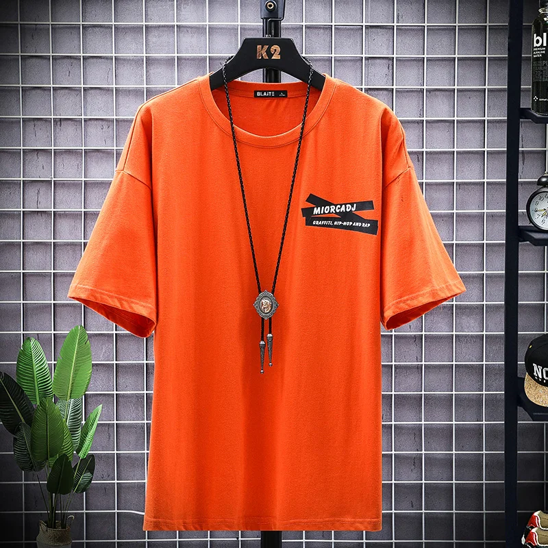 Футболка мужская с графическим принтом в стиле хип хоп|Мужские футболки| |