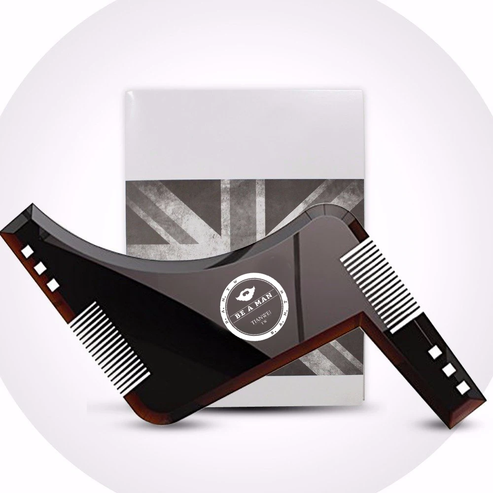 Последний инструмент для формирования прически - мужская щетка для бороды из ABS пластика.