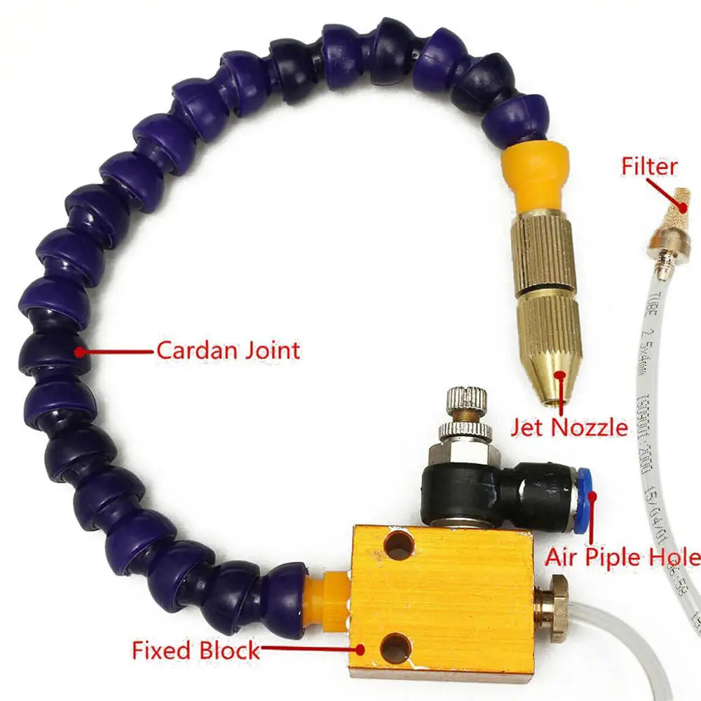 Система распыления охлаждающей жидкости и смазки тумана 8 мм для воздуховода