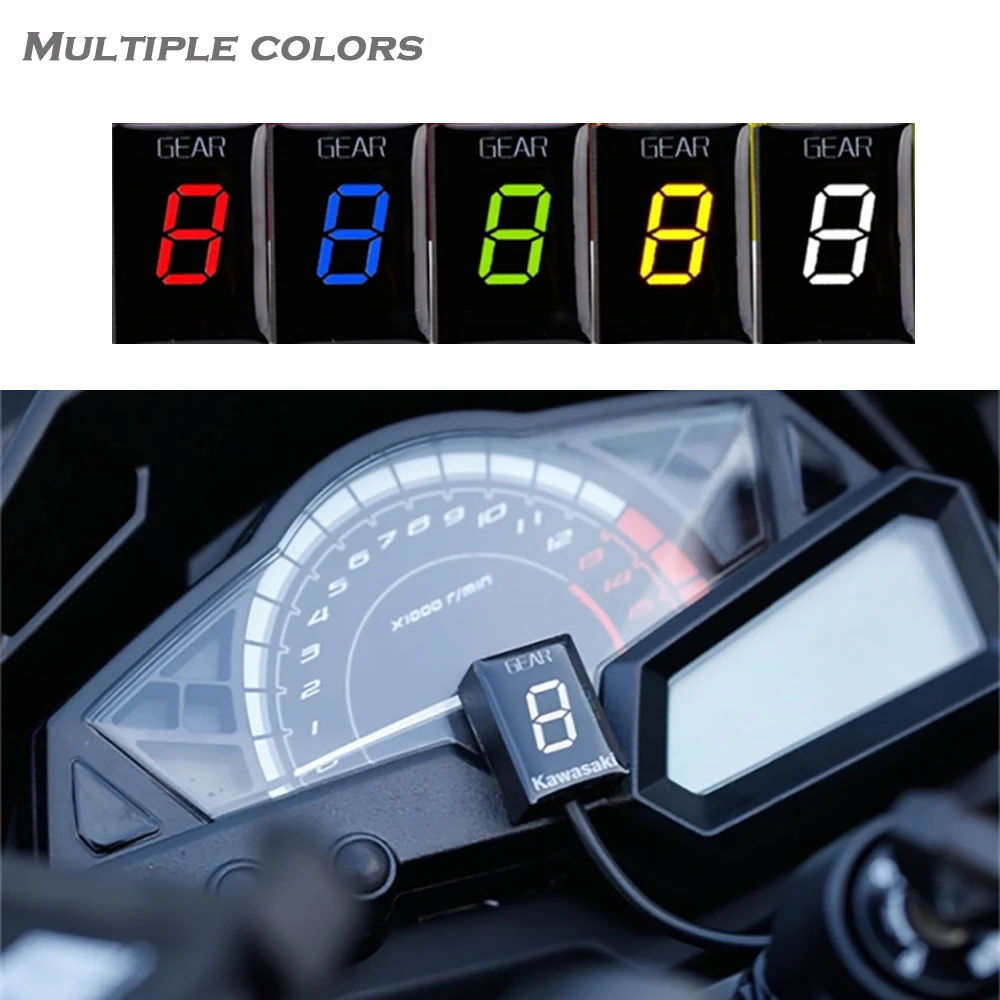Индикатор передачи для Kawasaki ER6F Z1000SX Ninja400 Z800 VULCAN S 650 900 Z 750 W800 мотоцикл ЭБУ с прямым