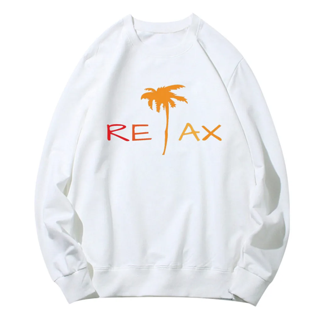 Мужские и женские свитшоты с длинными рукавами для отдыха на осень зиму