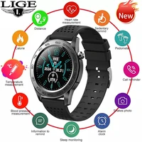 lige supports gps track recording smart watch men full touch fitness watches thermometer heart rate monitor women smartwatch