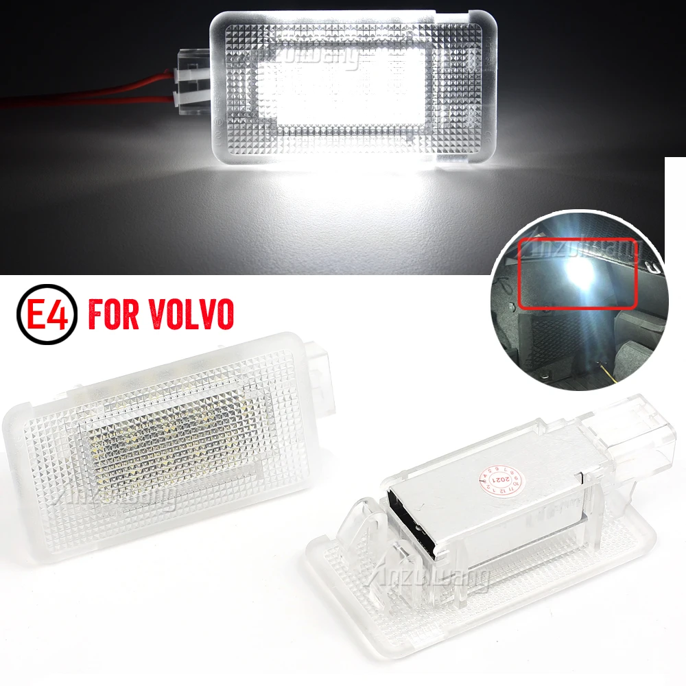 LED Foot Well Light Courtesy Interior Lamps Fit for Volvo C30 C70 S60 S60L S80 V70&V70 XC XC70 XC90,Canbus Error Free Trunk Lamp