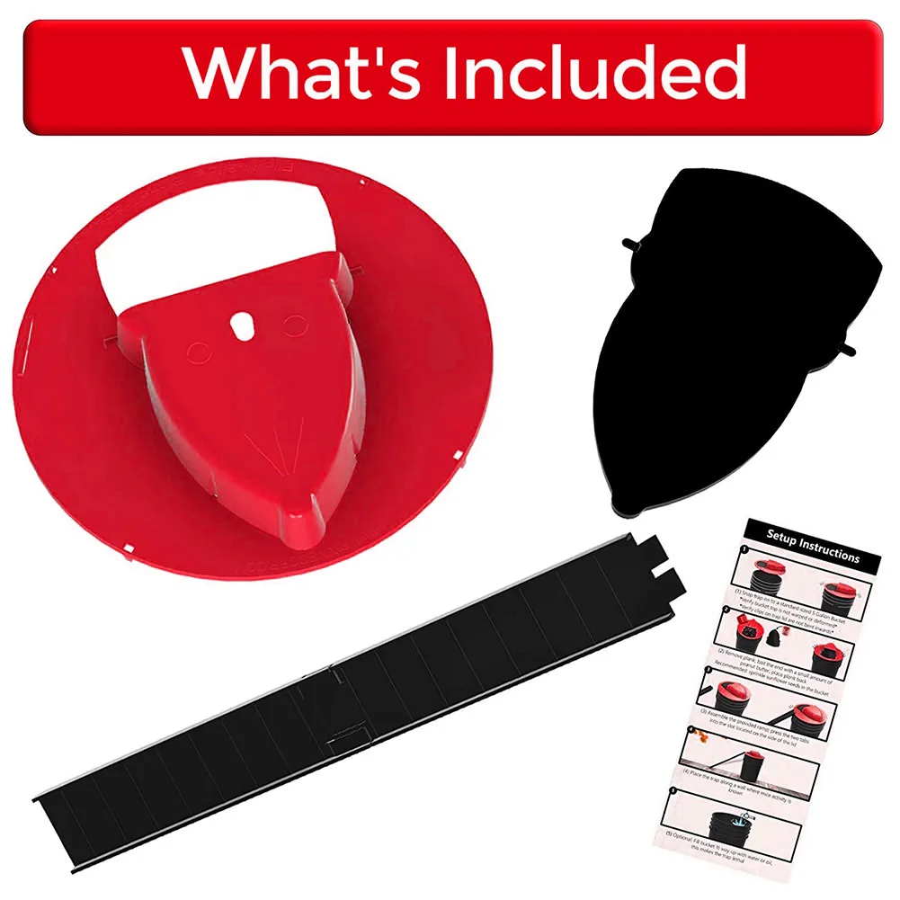 

High quality can automatically reset the rat trap slope rat trap flip N sliding bucket lid mouse rodent mousetrap pest control