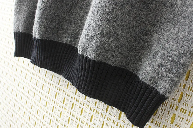 

Women's Sweater Vest Color Block Patchwork Plus Size Knitted Pullovers 2021 New Spring Fashion Loose Sweaters Outerwear