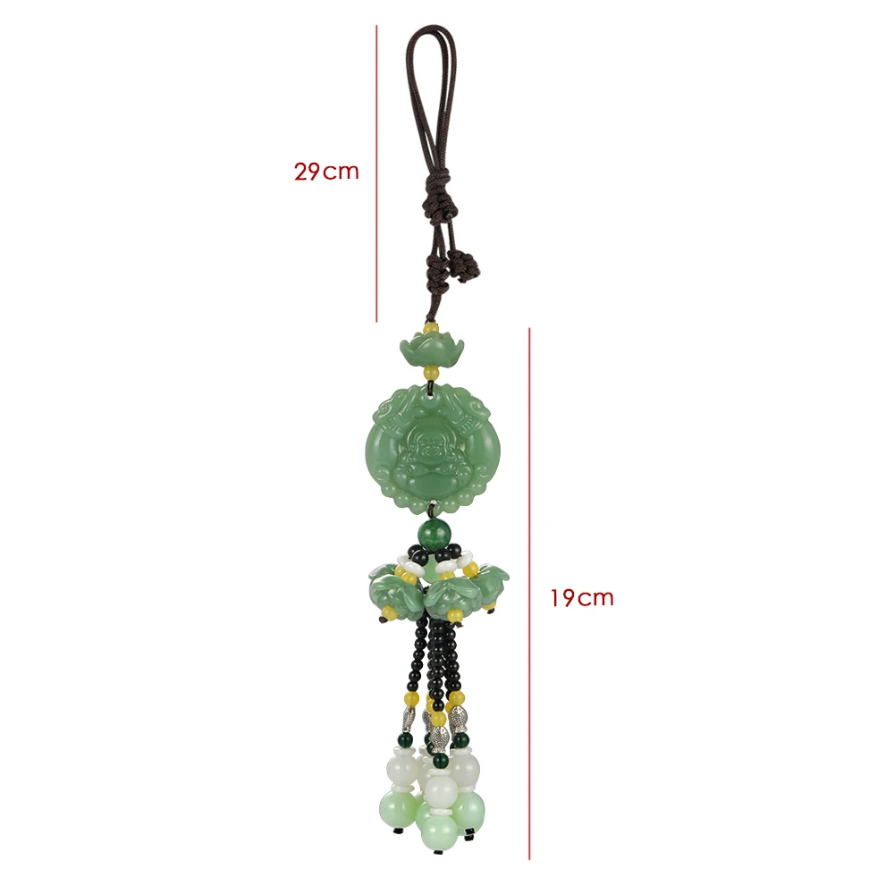 Автомобильный кулон нефритовый отважный войско Тыква Гуань Инь Майтрея авто