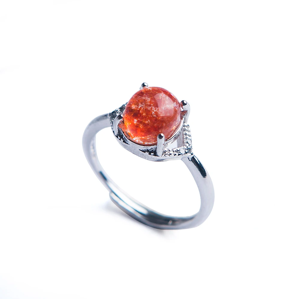 Натуральные кварцевые бусины Lepidocrocite регулируемое кольцо красный Super Seven