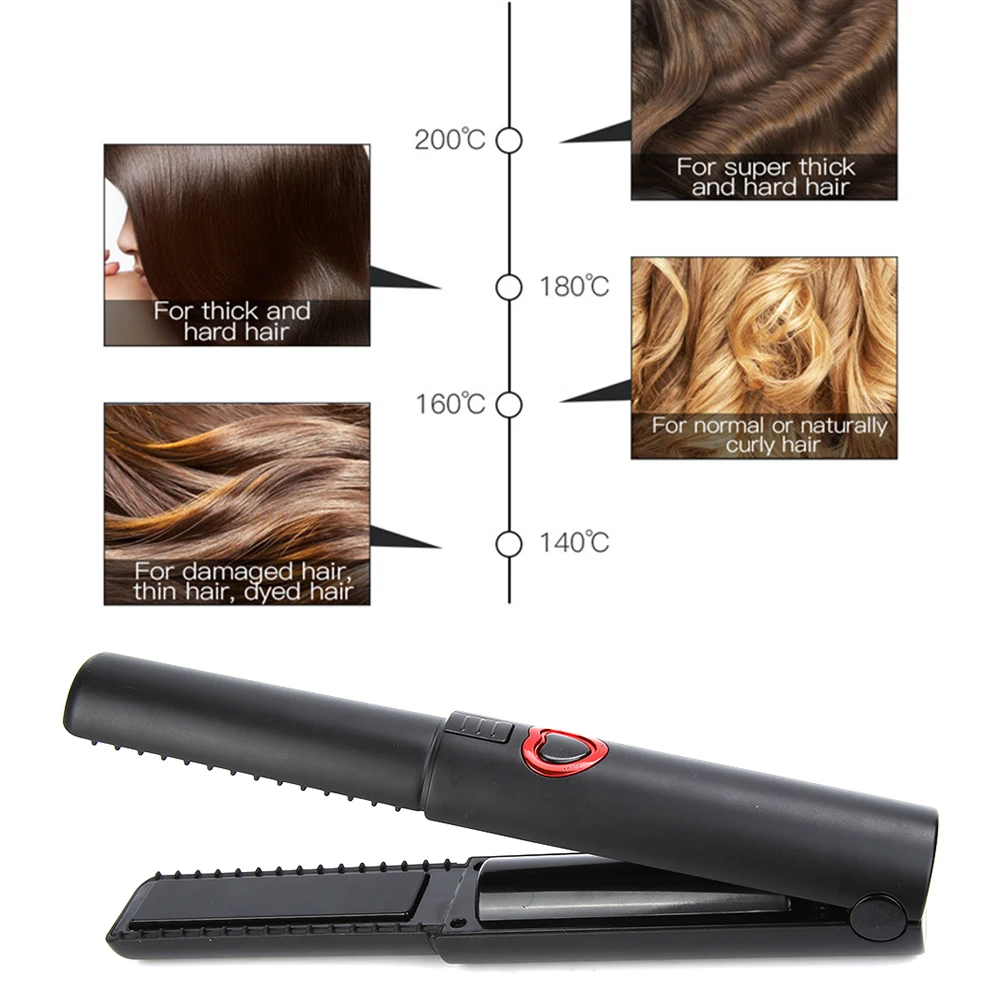 Выпрямитель для волос портативный с зарядкой от USB | Красота и здоровье