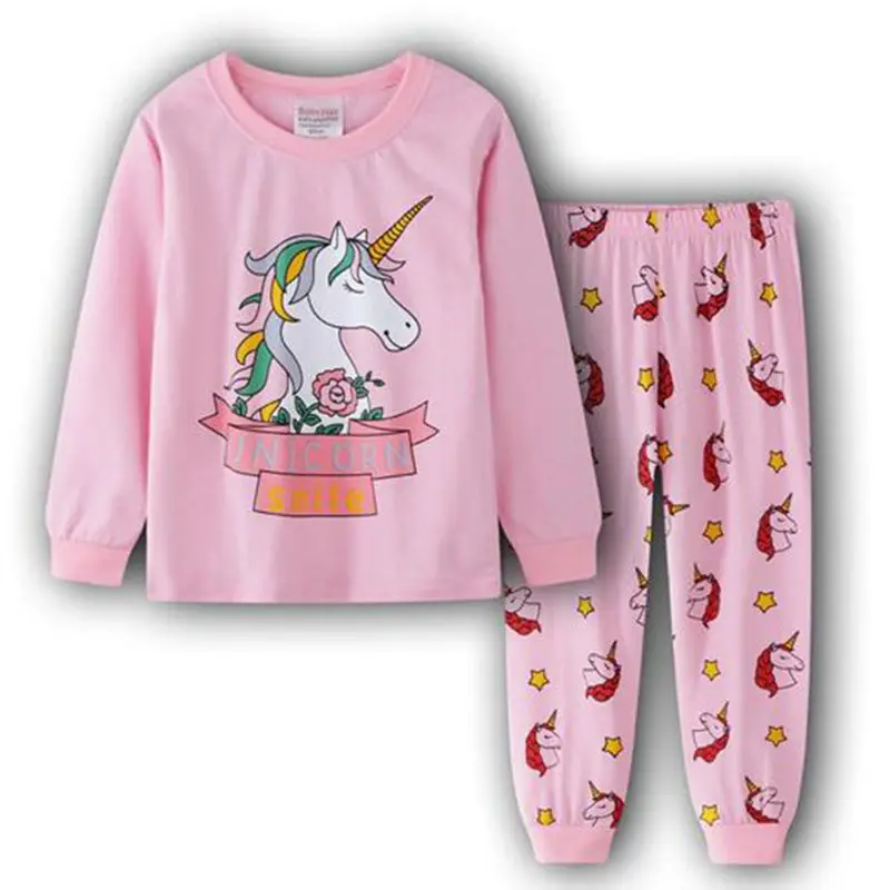 New Cartoon Baby Kids Girls cotton pajama sets Princess pajamas children homewear children's home clothes nightclothes | Детская