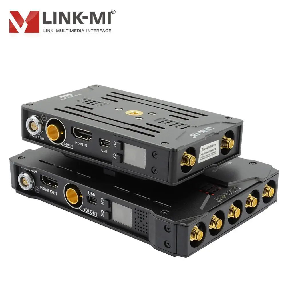 LINK-MI беспроводной 200 м SDI HDMI передатчик и приемник Поддержка HD-SDI 3G-SDI HD видео Link